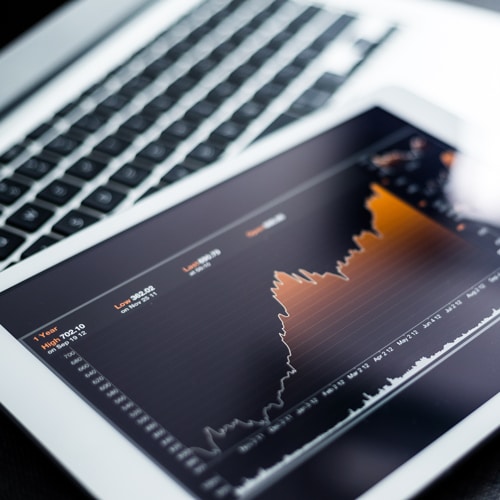 big data analytics - ASL data chart on ipad